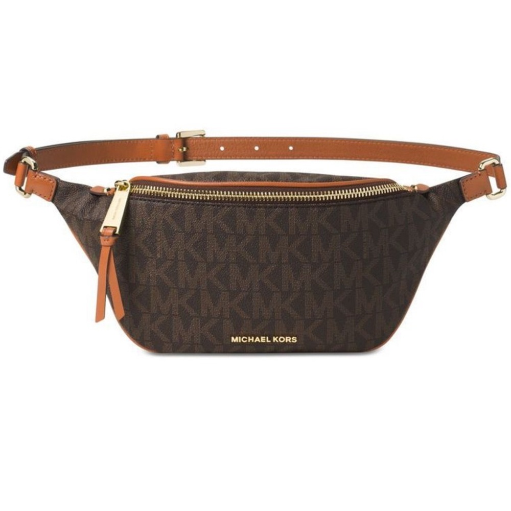 ⛔️SOLD⛔️ Michael Kors Monogram Rhea Zip-Top Extra Bum Bag Waist Bag